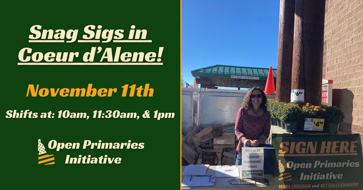 Snag Signatures In Coeur Dalene 1111 Sat · Mobilize